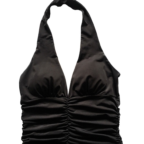 💥🖤💥🖤💥BLACK MIDI DRESS- Ties around the neck - Picture 3 of 6